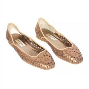 Jimmy Choo Laser Star Ballet Flats Size 40